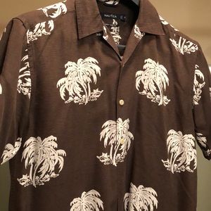 Nautical Men’s Hawaiian Button Down Shirt
